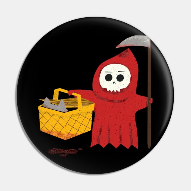 Little Death Riding Hood Pin by Zachterrelldraws