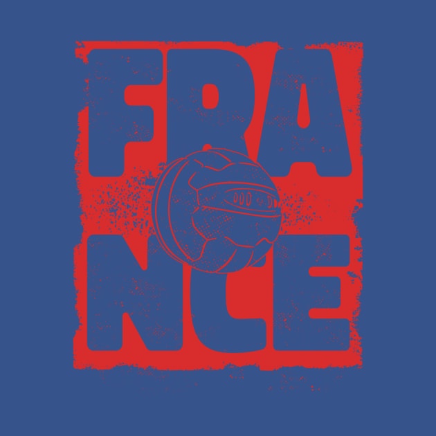 Vintage French Football Retro France Soccer by SLAG_Creative