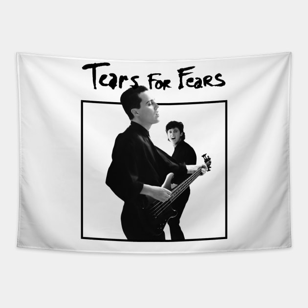 Vintage 80s Tears For Fears Tapestry by bambangbuta