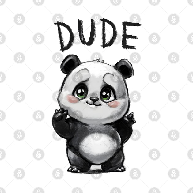 DUDE DOODLE DOODE PANDA by XYDstore