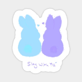 Cute bunny couple Magnet