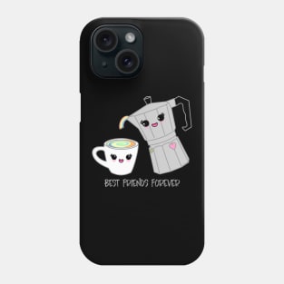 Coffee pot and cup BFF Phone Case