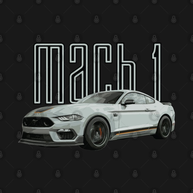 MACH 1 Mustang GT 5.0L V8 Performance Car Fighter Jet Gray by cowtown_cowboy