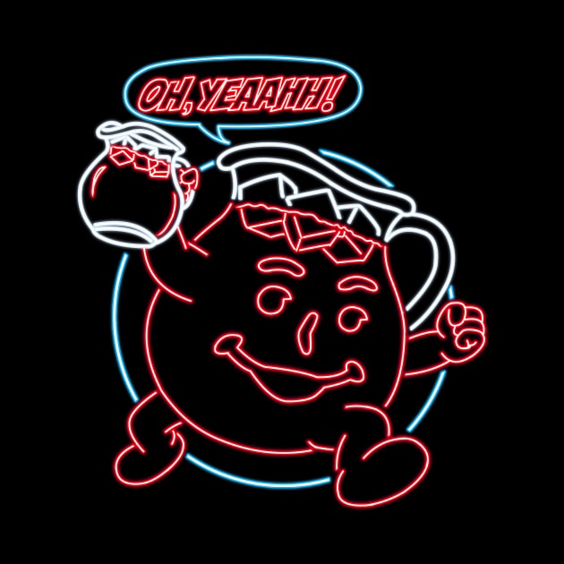 Kool aid man neon by AlanSchell76