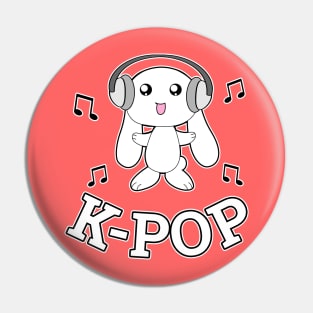 K-pop Bunny Design Pin