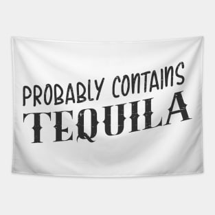 Probably contains Tequila - vintage design Tapestry