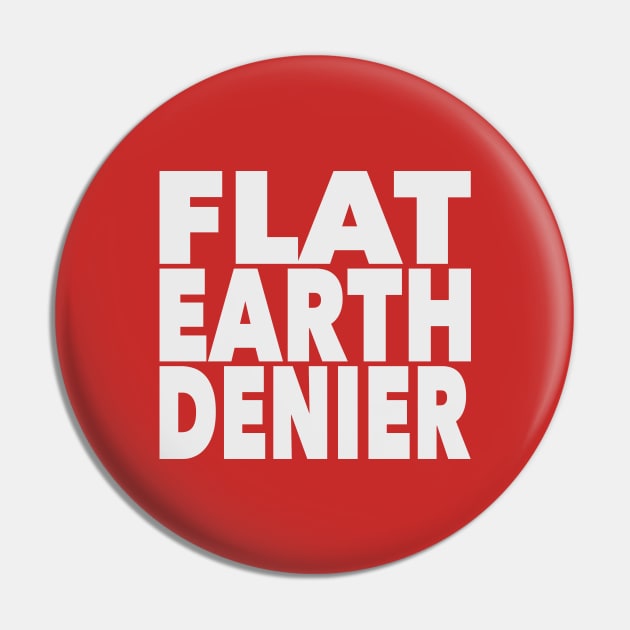 Flat Earth Denier Pin by VDUBYA