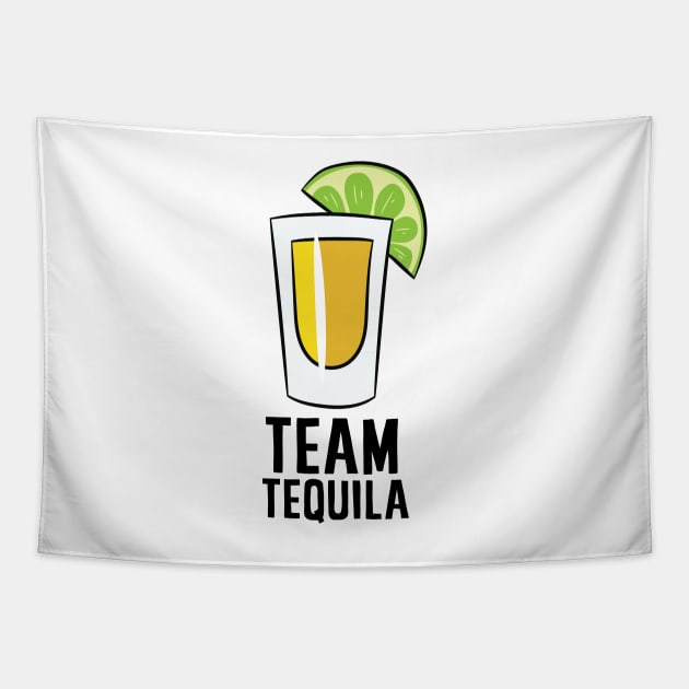 Team Tequila Alcohol Cinco De Mayo Mexican Tequila Tapestry by EQDesigns