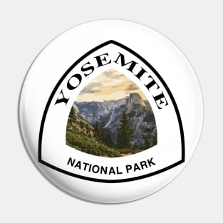 Yosemite National Park shield Pin