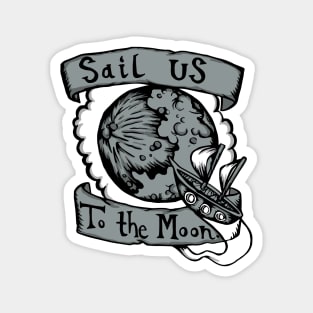 Sail Us to the Moon - Radiohead Illustrated Lyrics Magnet