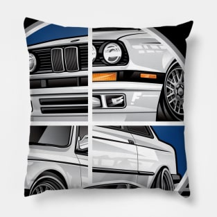 E30 erupean style of cars Pillow