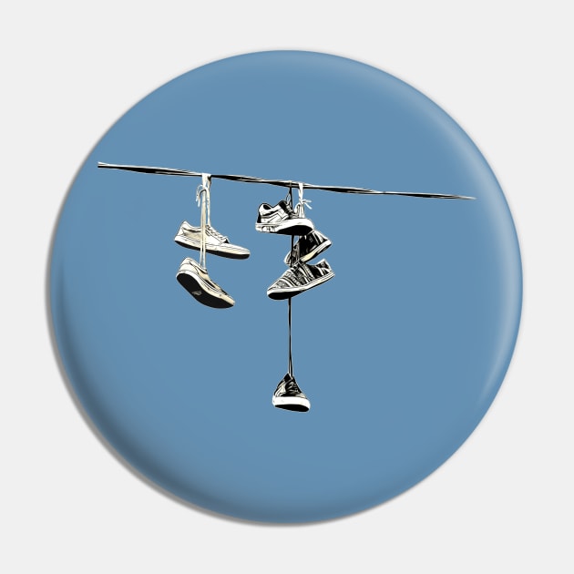 Shoe Tossing Pin by AKdesign