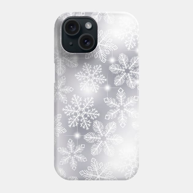 Snowflakes and lights Phone Case by katerinamk