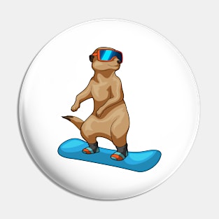 Meerkat Snowboard Winter sports Pin