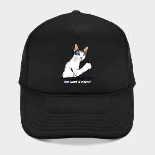 Cat Meme Punch T-Shirt Hat