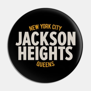 Jackson Heights Queens Logo - A Ode to Community in New York Pin