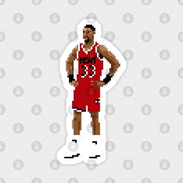 Alonzo Mourning Pixel Standing. Magnet by qiangdade