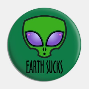 Earth Sucks Pin