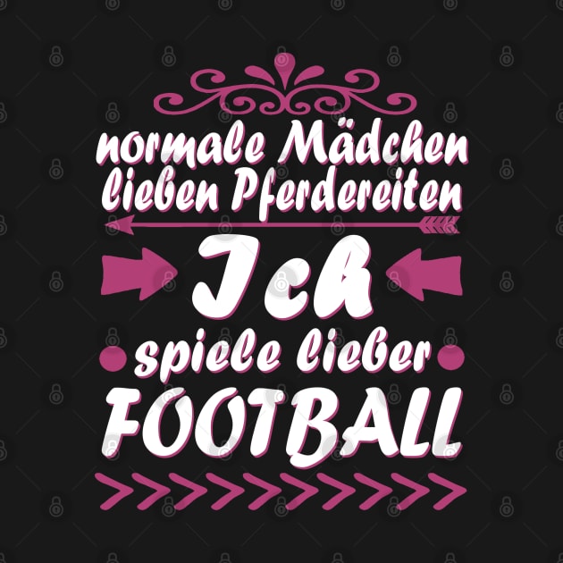 Football Mädchen Touchdown Geschenk Spruch by FindYourFavouriteDesign