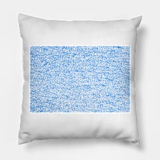 Blue curved lines abstract backgroound Pillow