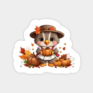 Thanksgiving Cute Turkey Magnet