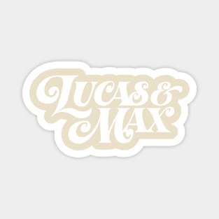 Lucas & Max (white) Magnet