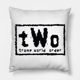 Trump World Order - Black Pillow