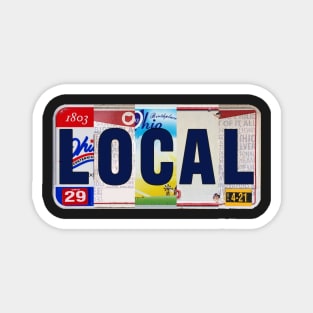 Ohio Local License Plates Magnet