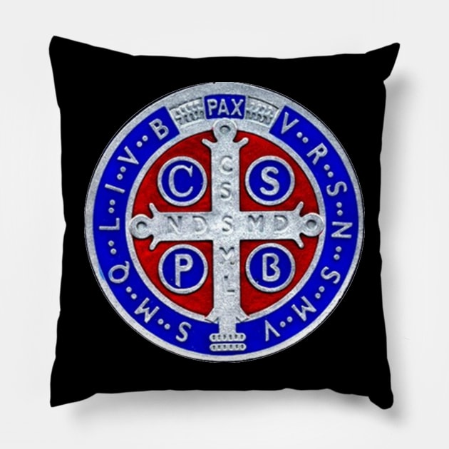 St. Benedict Medal Pillow by PilgrimPadre