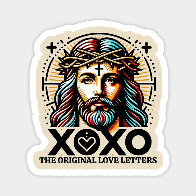 The original love letters funny jesus Magnet by wfmacawrub