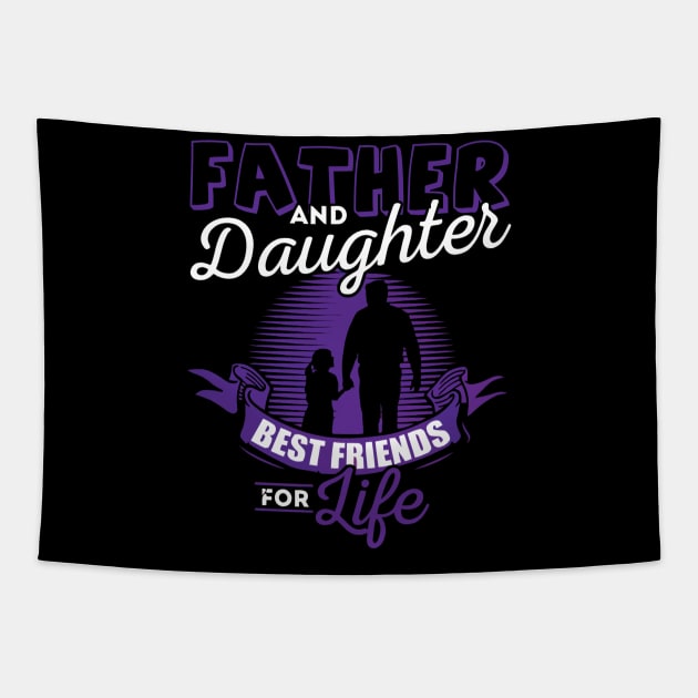 Father and daughter Tapestry by LaurieAndrew