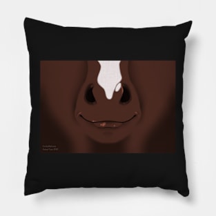 Chocolate Stripe Horse Face Pillow