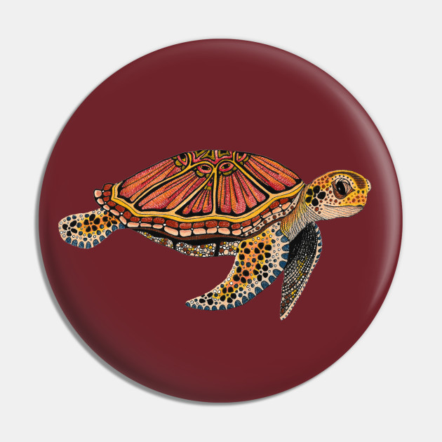Sea Turtle Totem Animal - Sea Turtle - Pin | TeePublic Sea Turtle Totem Animal - Sea Turtle - Pin | TeePublic