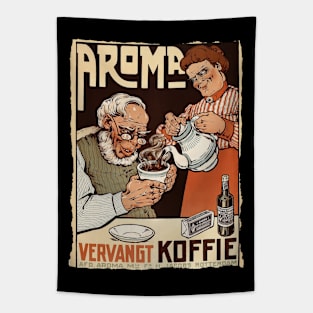 1908 vintage bandung aroma coffee Tapestry