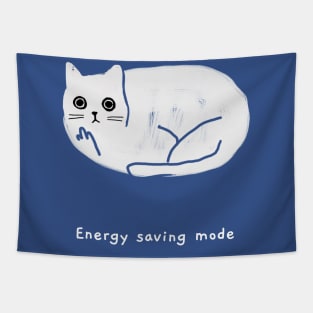 Energy saving mode (white caption) Tapestry