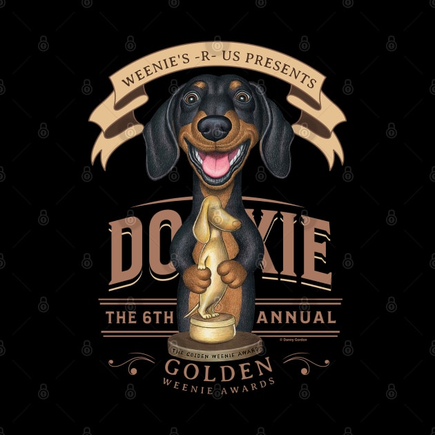 Funny Cute Doxie Dachshund Weenie Dog by Danny Gordon Art