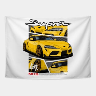 Toyota Supra MK5 (Yellow) Tapestry