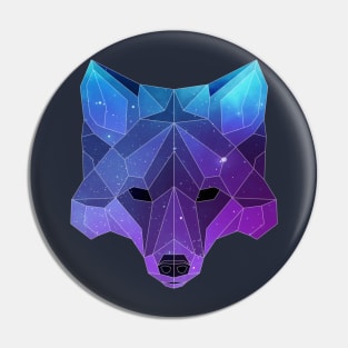 Galaxy Fox Geometric Animal Pin