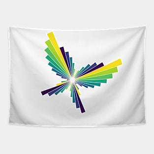 Peacock Butterfly | Flying Wings Bar Charts White Tapestry