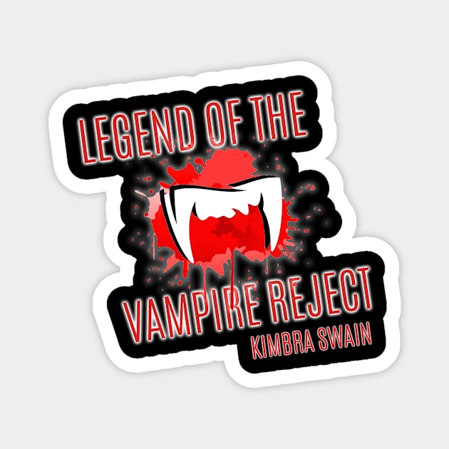 Legend of the Vampire Reject Logo Shirt Magnet by KimbraSwain