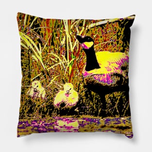 Duck Family Art Pillow