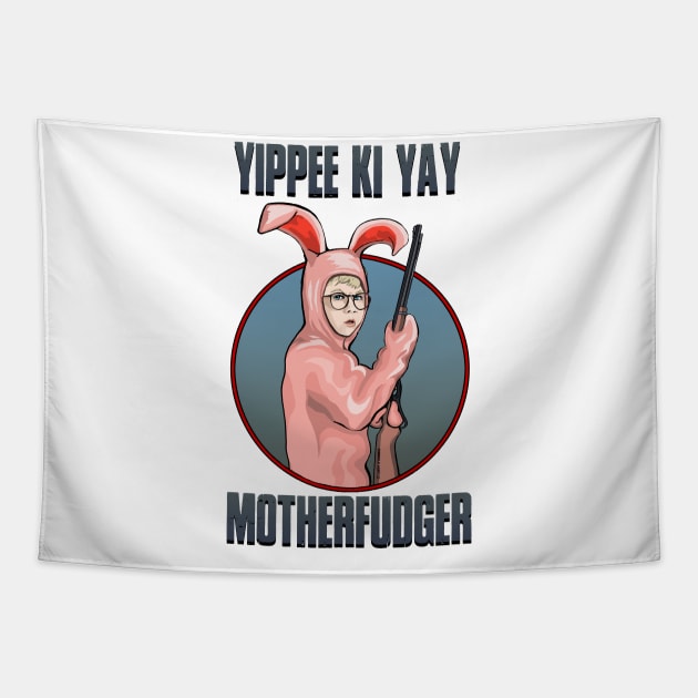 Motherfudger (bunny version) Tapestry by FanboyMuseum