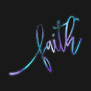 Faith Metallic Multicolor T-Shirt