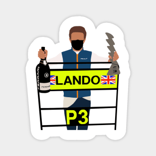 Lando Norris Imola Podium 2021 Magnet