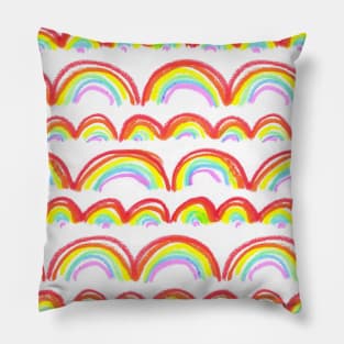 Evelyn's Crazy Rainbows - full Pillow