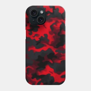 RED AND BLACK CAMOUFLAGE DESIGN, IPHONE CASE AND MORE Phone Case