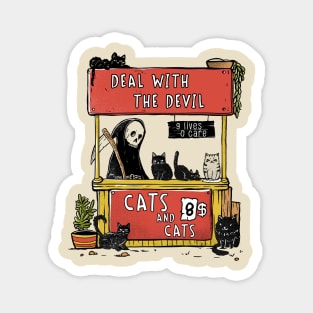 Deal With the Devil - Buy cats Magnet