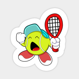 Tennis ball with Tennis racket Magnet