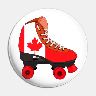 Roller Skating Canada Pin