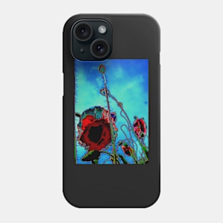 Abstract Poppy Flower Phone Case